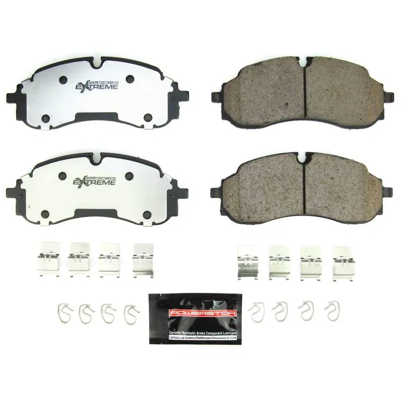 Z36-2423 – POWERSTOP Brake Pad, FMSI Number D2423 Carbon-Fiber Ceramic Brake Pads Set Of 4 With Premium Stainless Ste...